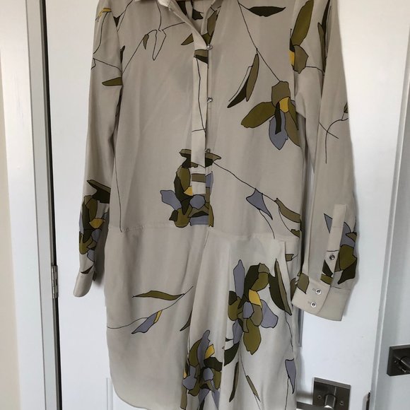 Halston asymmetrical silk dress - Picture 2 of 6